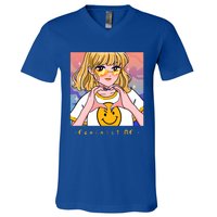 Aesthetic Feminist Af E Power Anime Indie Harajuku Gift V-Neck T-Shirt