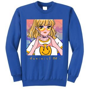 Aesthetic Feminist Af E Power Anime Indie Harajuku Gift Tall Sweatshirt