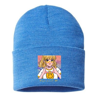 Aesthetic Feminist Af E Power Anime Indie Harajuku Gift Sustainable Knit Beanie