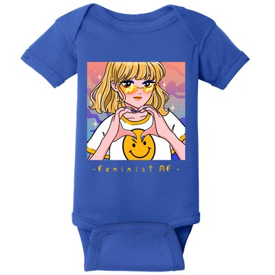 Aesthetic Feminist Af E Power Anime Indie Harajuku Gift Baby Bodysuit