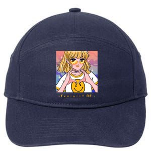 Aesthetic Feminist Af E Power Anime Indie Harajuku Gift 7-Panel Snapback Hat