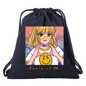 Aesthetic Feminist Af E Power Anime Indie Harajuku Gift Drawstring Bag