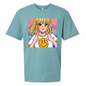 Aesthetic Feminist Af E Power Anime Indie Harajuku Gift Sueded Cloud Jersey T-Shirt