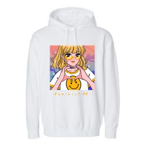 Aesthetic Feminist Af E Power Anime Indie Harajuku Gift Garment-Dyed Fleece Hoodie