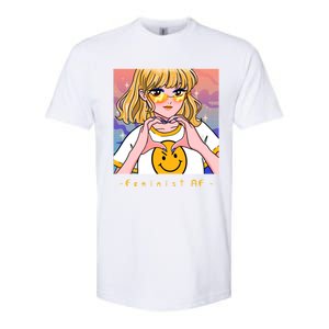 Aesthetic Feminist Af E Power Anime Indie Harajuku Gift Softstyle CVC T-Shirt