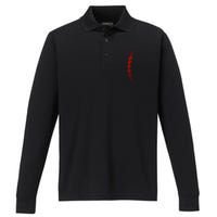 American Football Performance Long Sleeve Polo