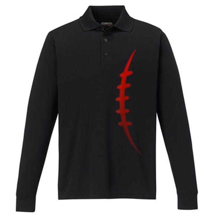 American Football Performance Long Sleeve Polo