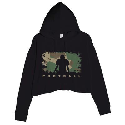 American Football Crop Fleece Hoodie