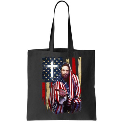 American Flag And Jesus Happy Independence Day 4th Of July Bag