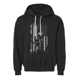 American Football Garment-Dyed Fleece Hoodie