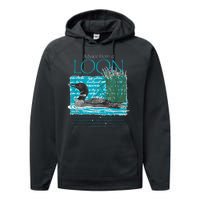 Advice From A Loon Spend Time At The Lake Performance Fleece Hoodie