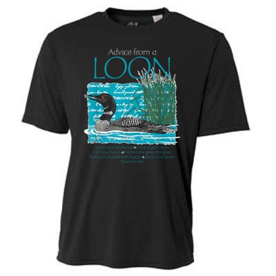 Advice From A Loon Spend Time At The Lake Cooling Performance Crew T-Shirt