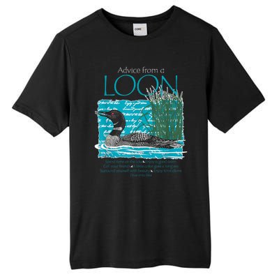 Advice From A Loon Spend Time At The Lake Tall Fusion ChromaSoft Performance T-Shirt