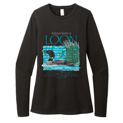 Advice From A Loon Spend Time At The Lake Womens CVC Long Sleeve Shirt