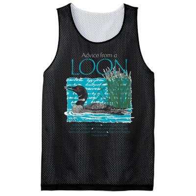 Advice From A Loon Spend Time At The Lake Mesh Reversible Basketball Jersey Tank