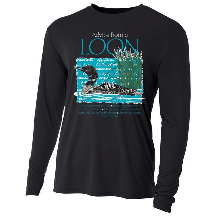 Advice From A Loon Spend Time At The Lake Cooling Performance Long Sleeve Crew