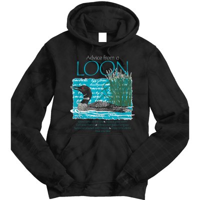 Advice From A Loon Spend Time At The Lake Tie Dye Hoodie