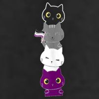 Asexuality Flag Animal Cat Ace Pride Demisexual Gift Asexual 11oz C Handle Ceramic Mug