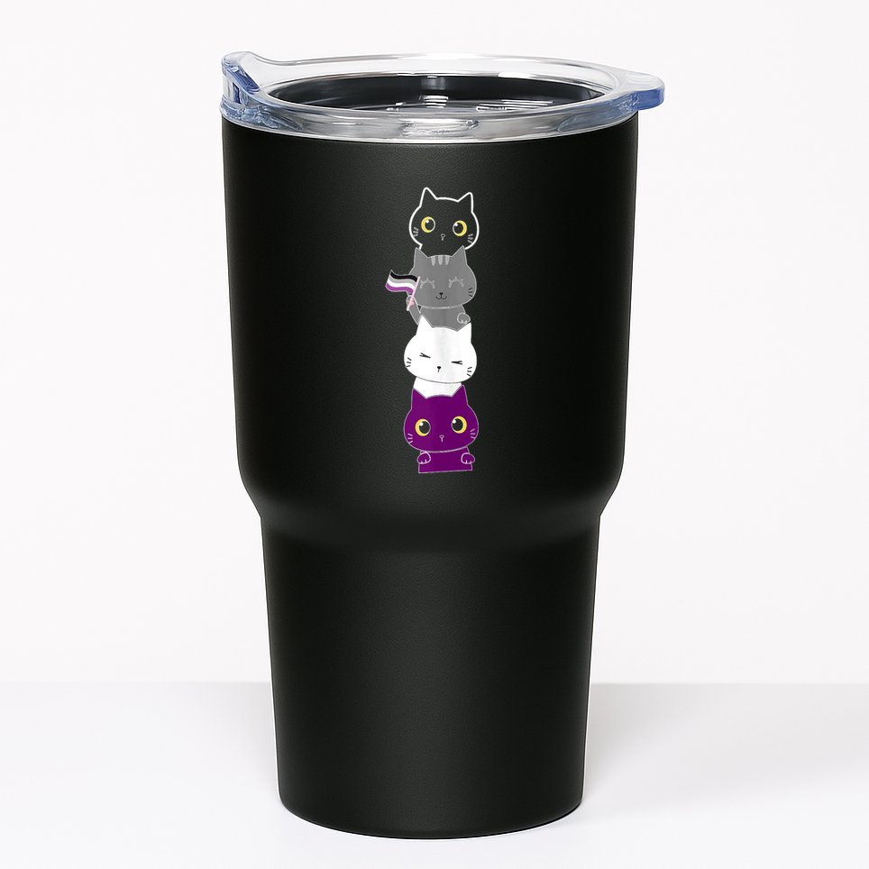 Asexuality Flag Animal Cat Ace Pride Demisexual Gift Asexual Tumbler