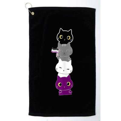 Asexuality Flag Animal Cat Ace Pride Demisexual Gift Asexual Golf Towel
