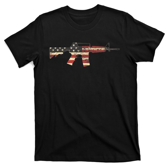 American Flag Ar15 T-Shirt