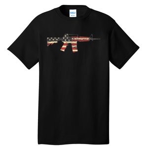 American Flag Ar15 Tall T-Shirt