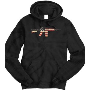 American Flag Ar15 Tie Dye Hoodie