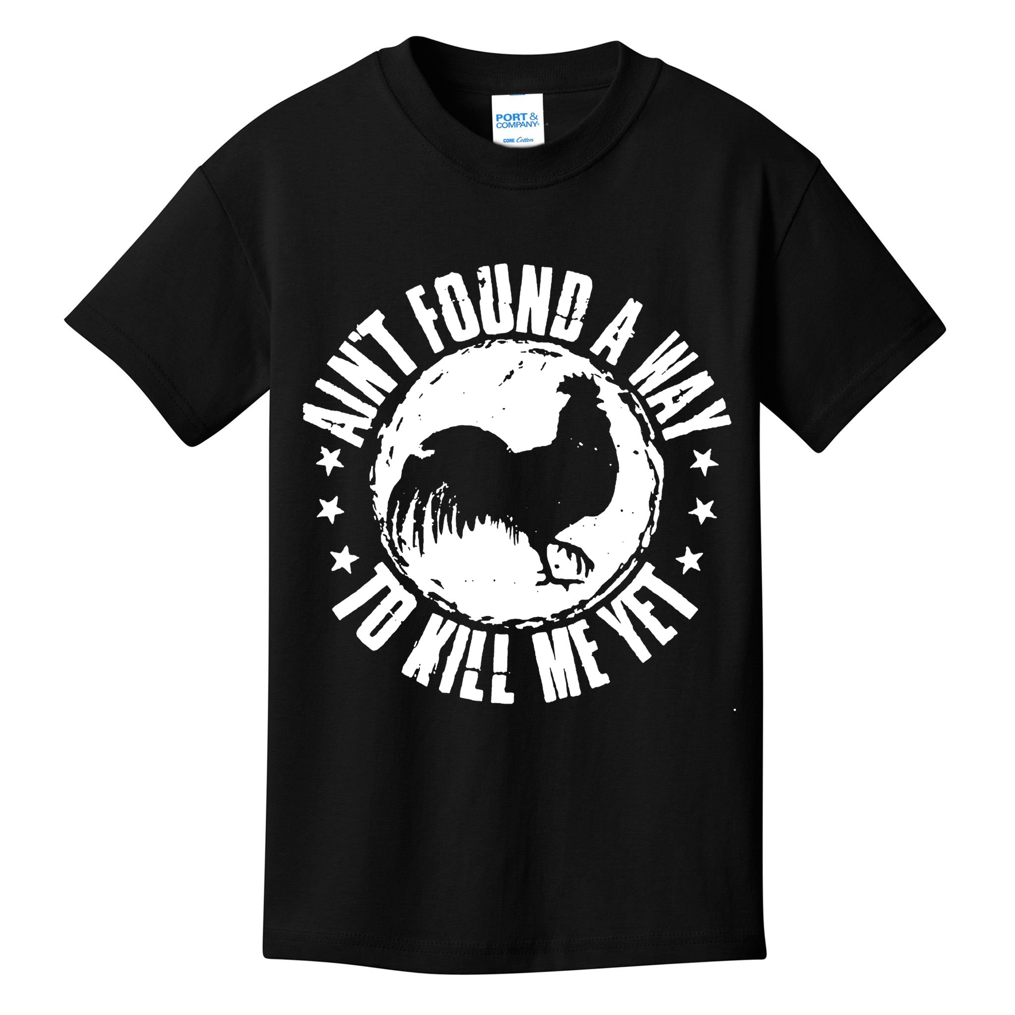 AinT Found A Way To Kill Me Yet Vintage Rooster Kids T-Shirt