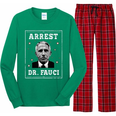 Arrest Fauci Anti Fauci Patriotic Defund Dr Fauci Long Sleeve Pajama Set