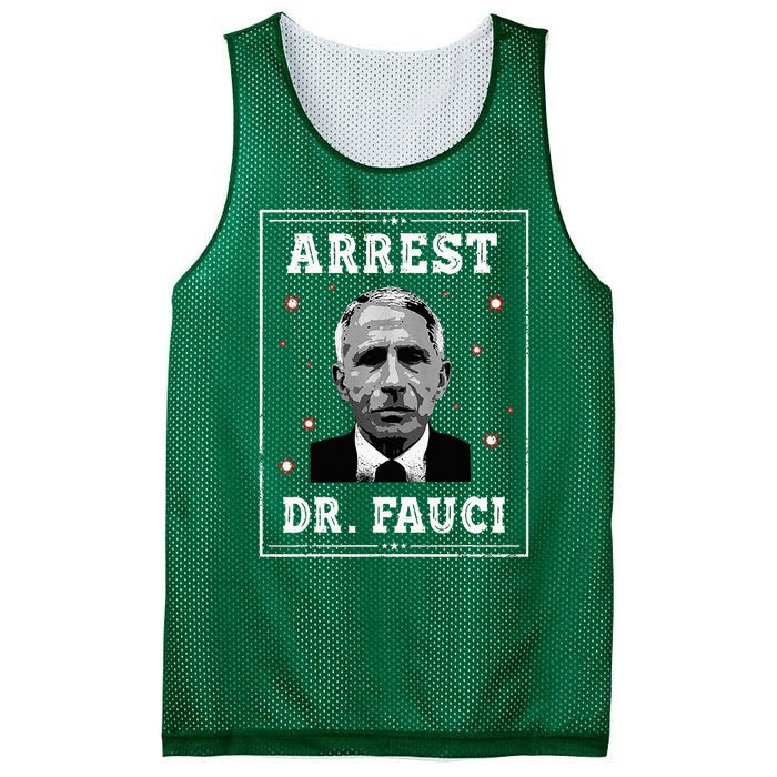 Arrest Fauci Anti Fauci Patriotic Defund Dr Fauci Mesh Reversible Basketball Jersey Tank