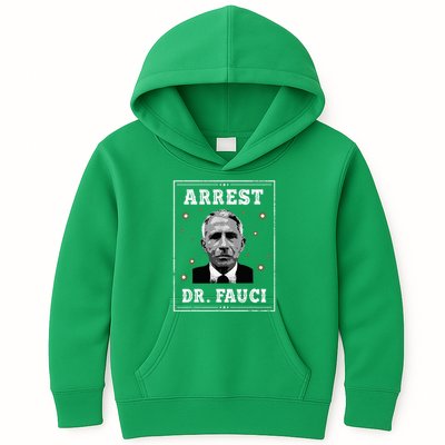 Arrest Fauci Anti Fauci Patriotic Defund Dr Fauci Kids Hoodie