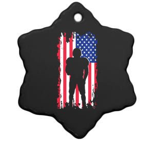 American Football Apparel Football Ceramic Star Ornament