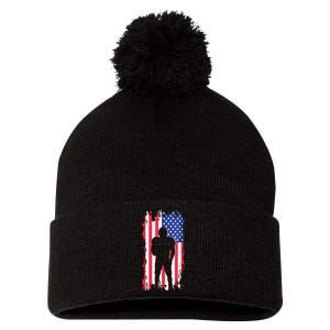 American Football Apparel Football Pom Pom 12in Knit Beanie