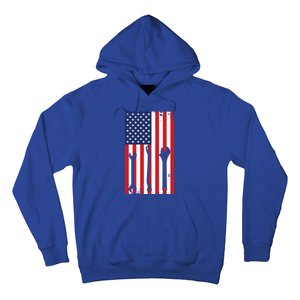 American Flag Auto Car Diesel Mechanic Dad Mechanics Gift Funny Gift Hoodie