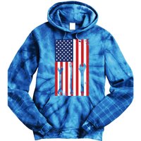 American Flag Auto Car Diesel Mechanic Dad Mechanics Gift Funny Gift Tie Dye Hoodie