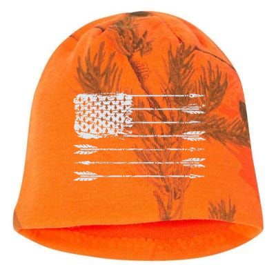 American Flag Arrow Archery Bowhunting Gifts Archer Hunter Kati - Camo Knit Beanie