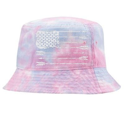 American Flag Arrow Archery Bowhunting Gifts Archer Hunter Tie-Dyed Bucket Hat