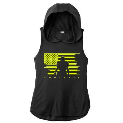 American Football Apparel Football Ladies PosiCharge Tri-Blend Wicking Draft Hoodie Tank