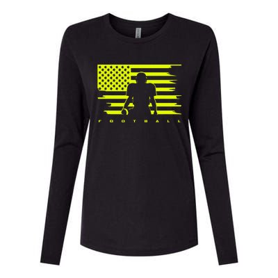 American Football Apparel Football Womens Cotton Relaxed Long Sleeve T-Shirt