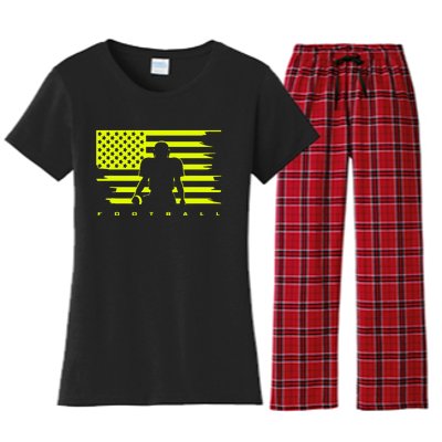 American Football Apparel Football Women's Flannel Pajama Set