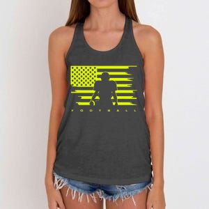 American Football Apparel Football Women's Knotted Racerback Tank