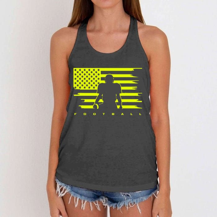 American Football Apparel Football Women's Knotted Racerback Tank