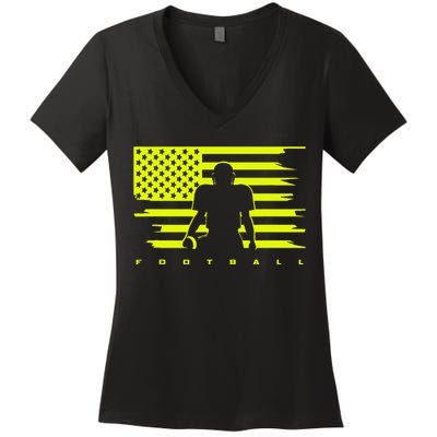 American Football Apparel Football Women's V-Neck T-Shirt