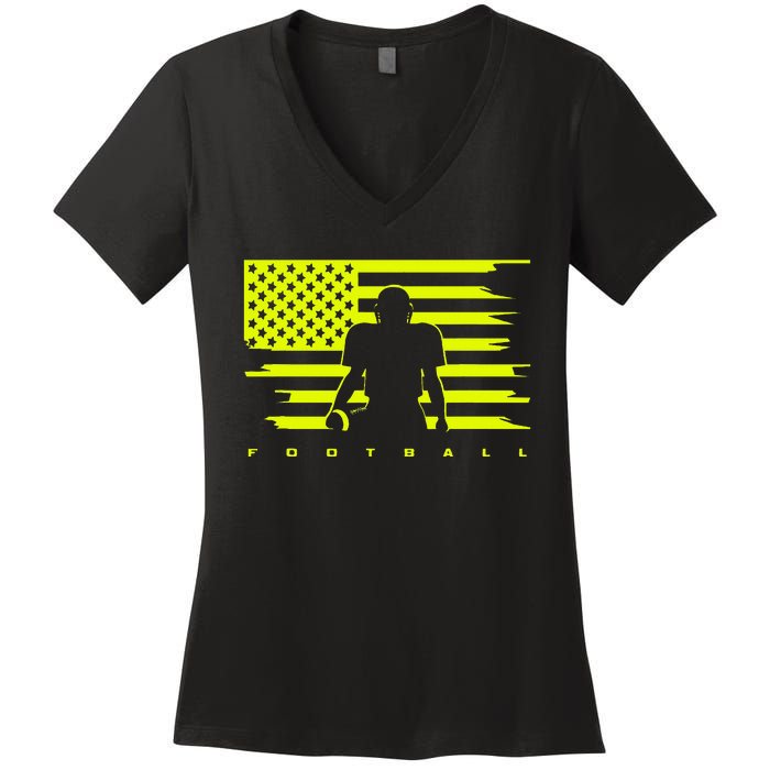 American Football Apparel Football Women's V-Neck T-Shirt