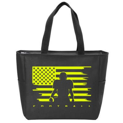 American Football Apparel Football Zip Tote Bag