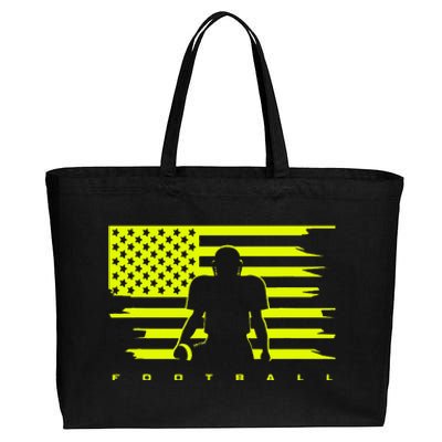 American Football Apparel Football Cotton Canvas Jumbo Tote