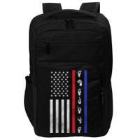 American Flag Asl American Sign Language America Usa Impact Tech Backpack