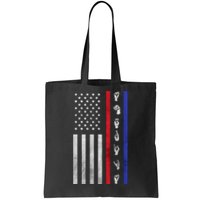 American Flag Asl American Sign Language America Usa Tote Bag