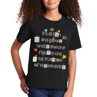 All Fun And Games Function Of Behavior Analyst ABA BCBA Kids T-Shirt