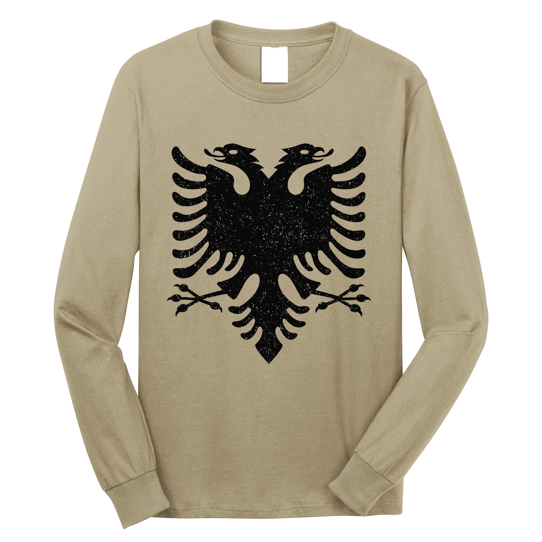Albania Flag Albanian Doubleheaded Eagle Long Sleeve Shirt